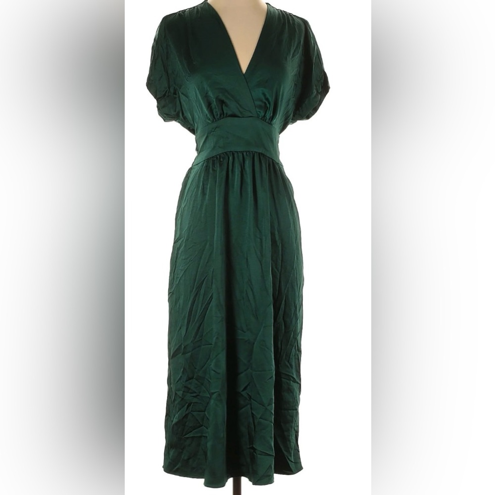 Anne Klein emerald green dress 10